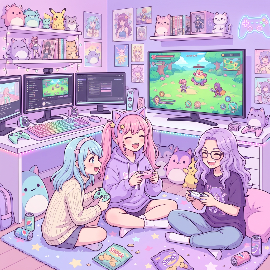 GMG团队卡通插图